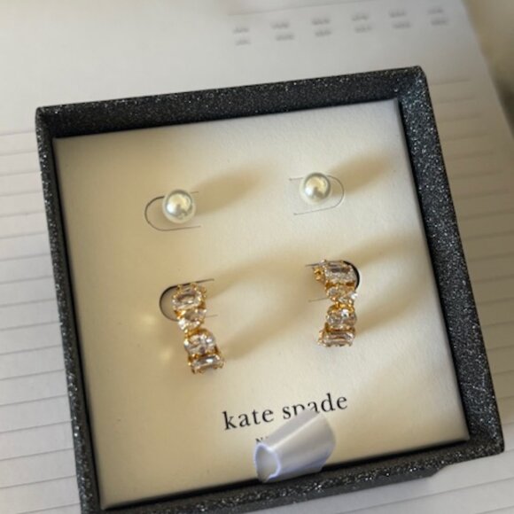 Kate spade "You're a Gem" box set earrings - Picture 4 of 5